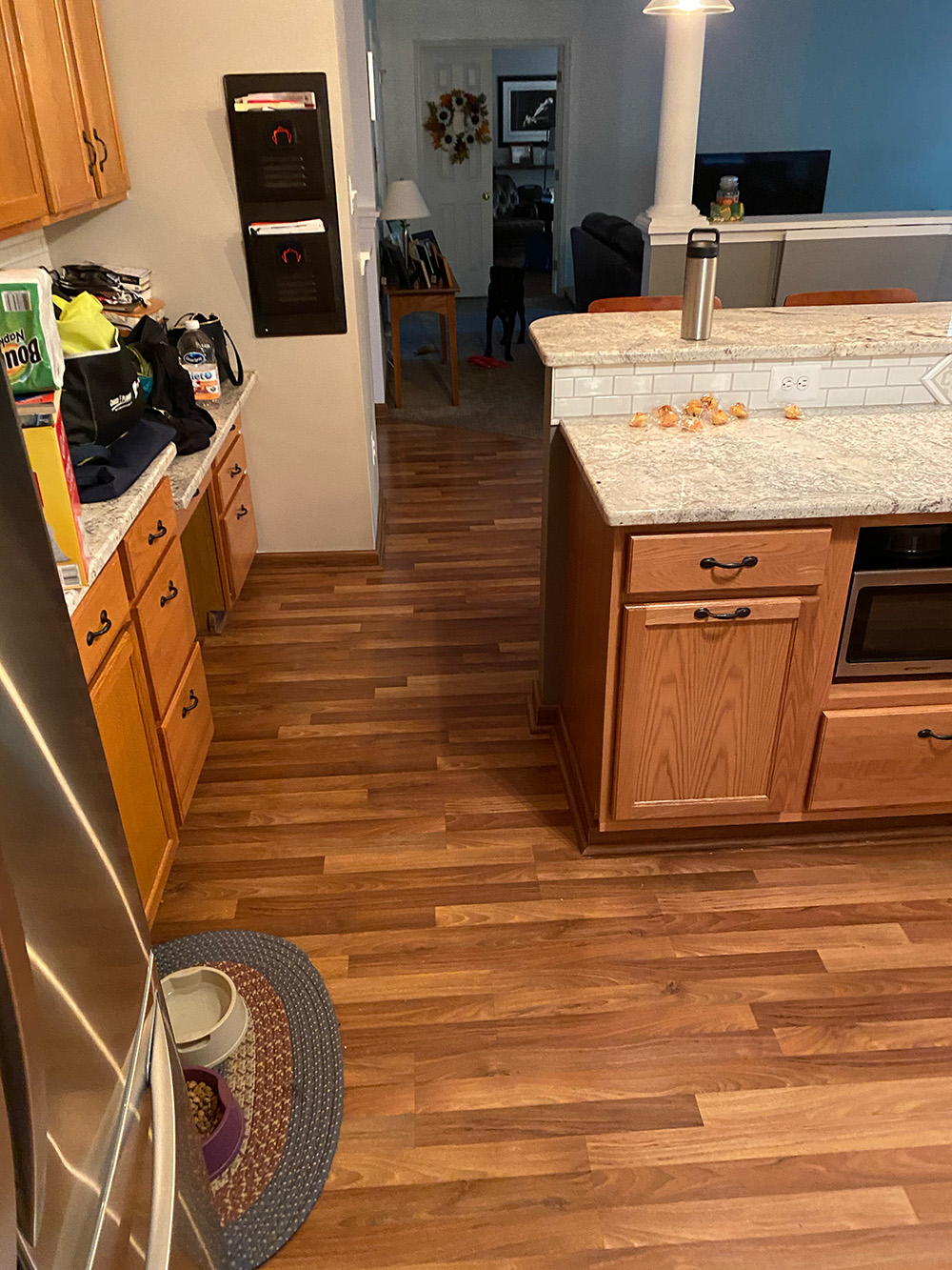 Kitchen with Pergo flooring