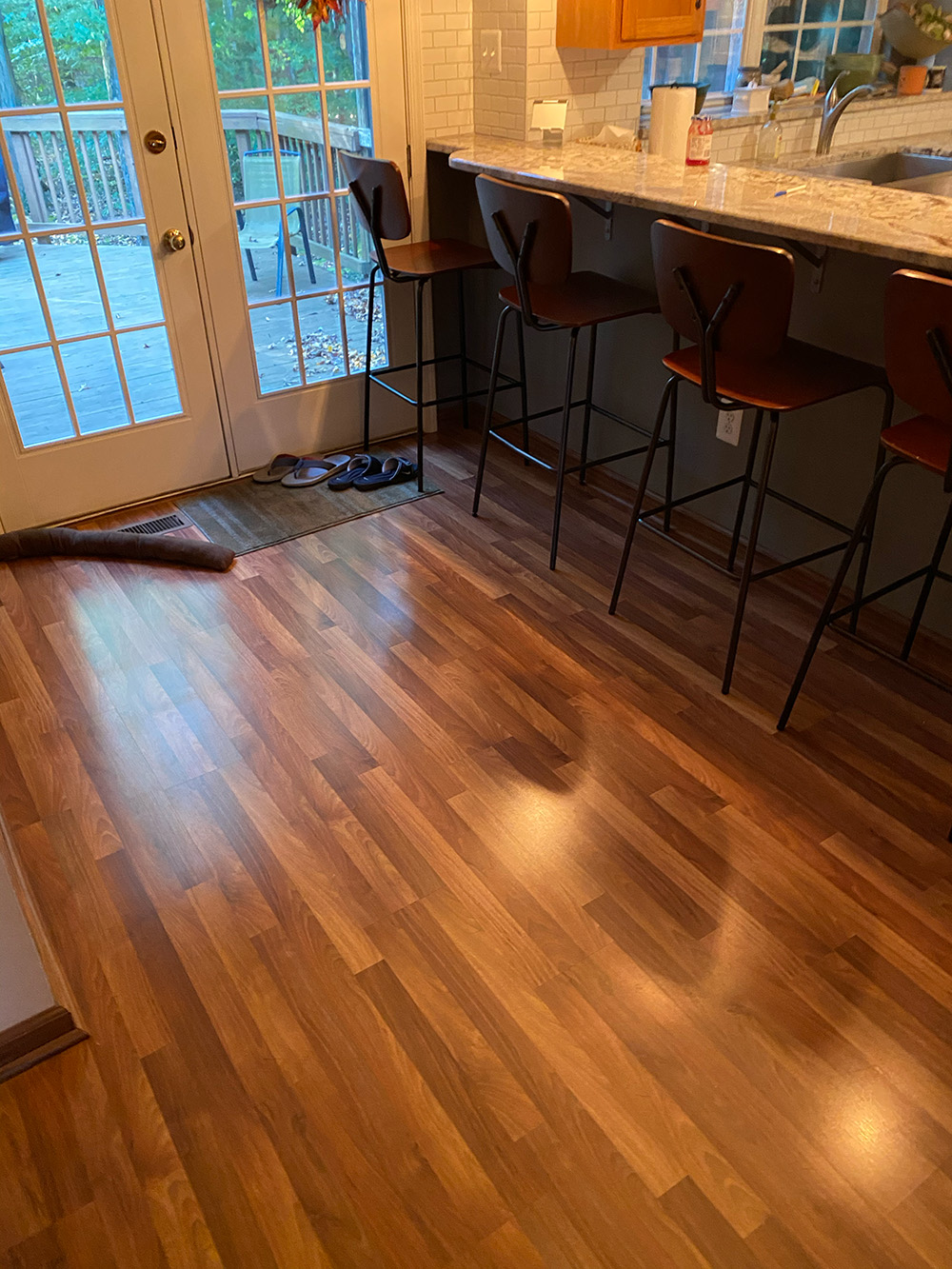 Kitchen with Pergo flooring