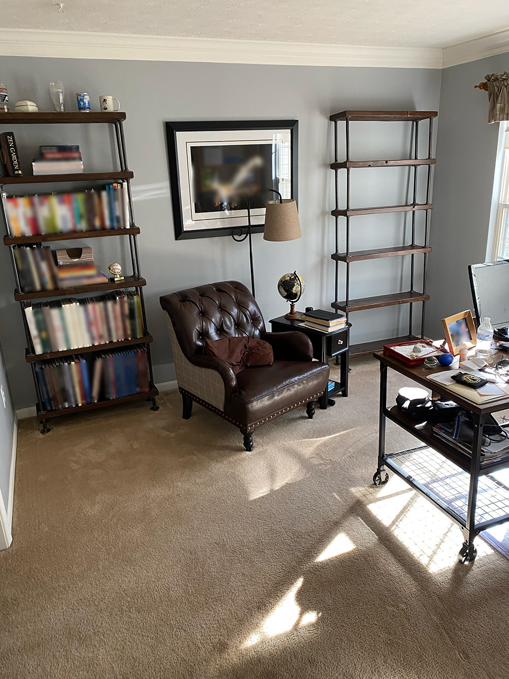 Office with carpet