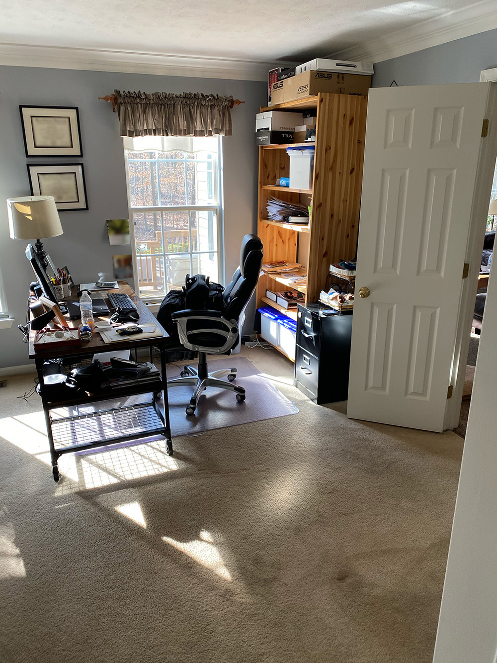 Office with carpet