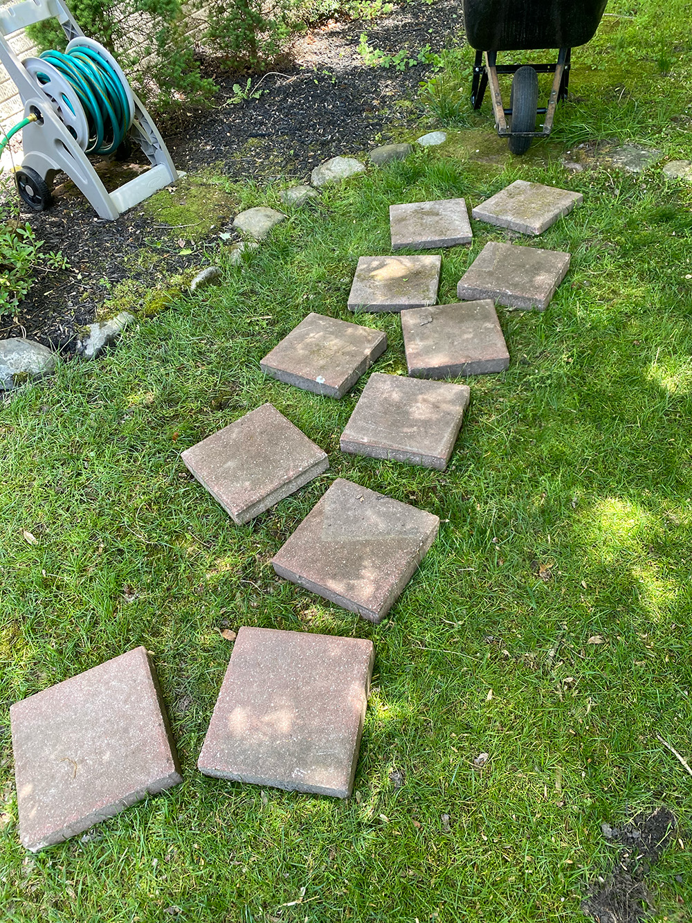 Paver garden walkway