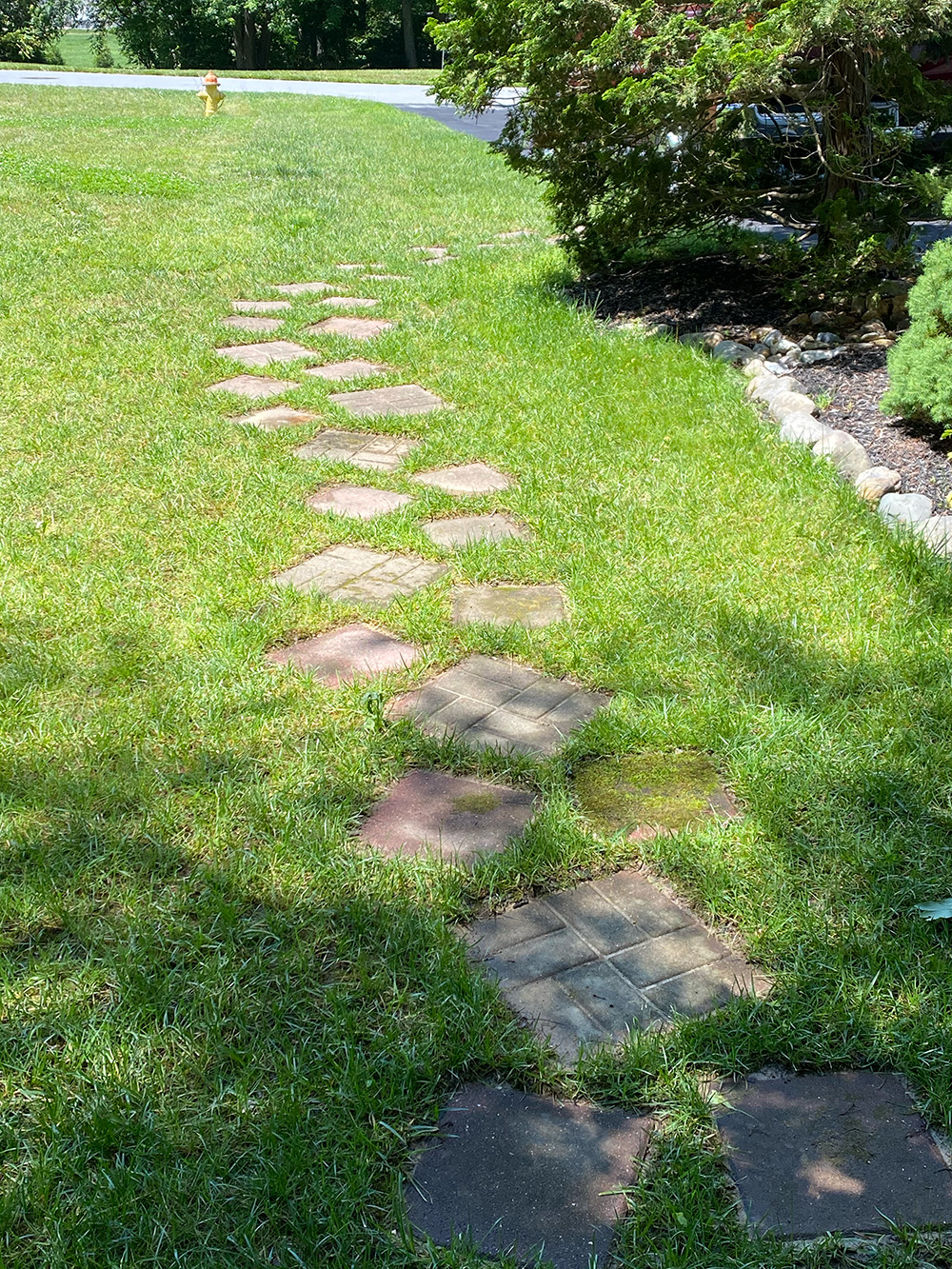 Paver garden walkway