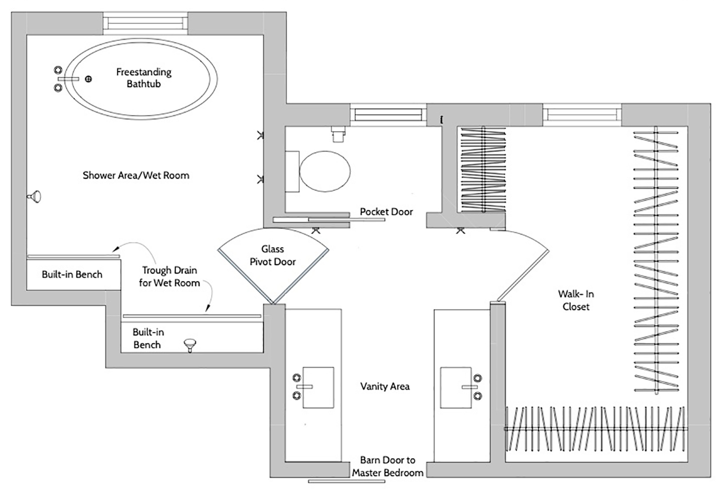 Ellis master bath redesign