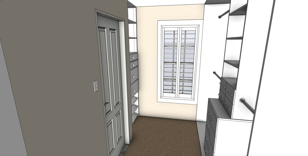 Ellis walk in closet