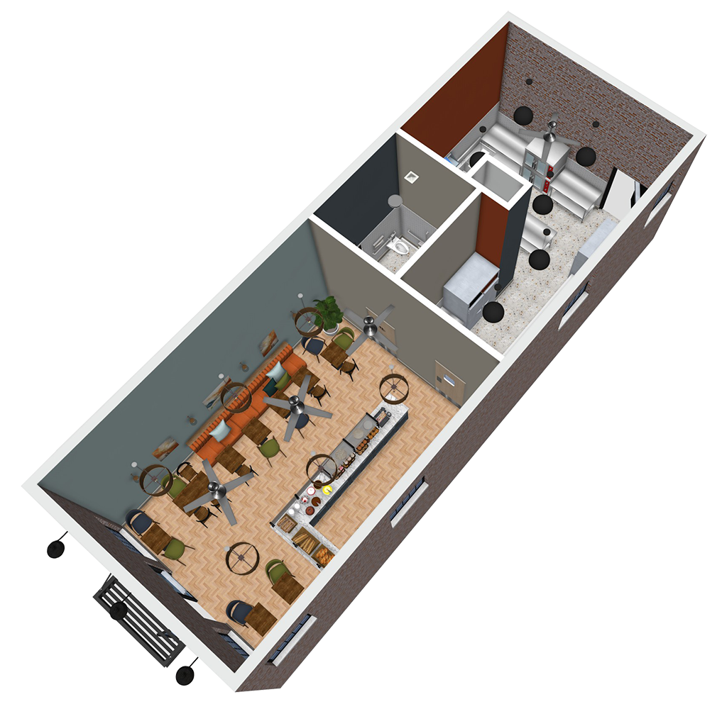 Baby Cake's Bakery 3D render right