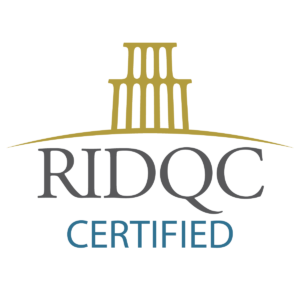 RIDQC cert logo on white circle 1200x1200