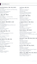 Atlas Of Pediatrics Contributors Page